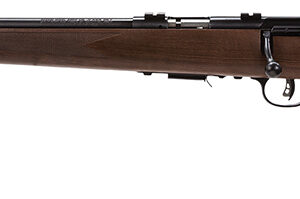 Savage Arms 96717 93R17 GLV 17 HMR Caliber with 5+1 Capacity, 21" Heavy Barrel, Matte Blued Metal Finish, Satin Hardwood Stock & AccuTrigger Left Hand (Full Size)