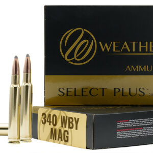 Weatherby Select Plus 340 Wthby Mag 225gr Tipped TSX Ammo box