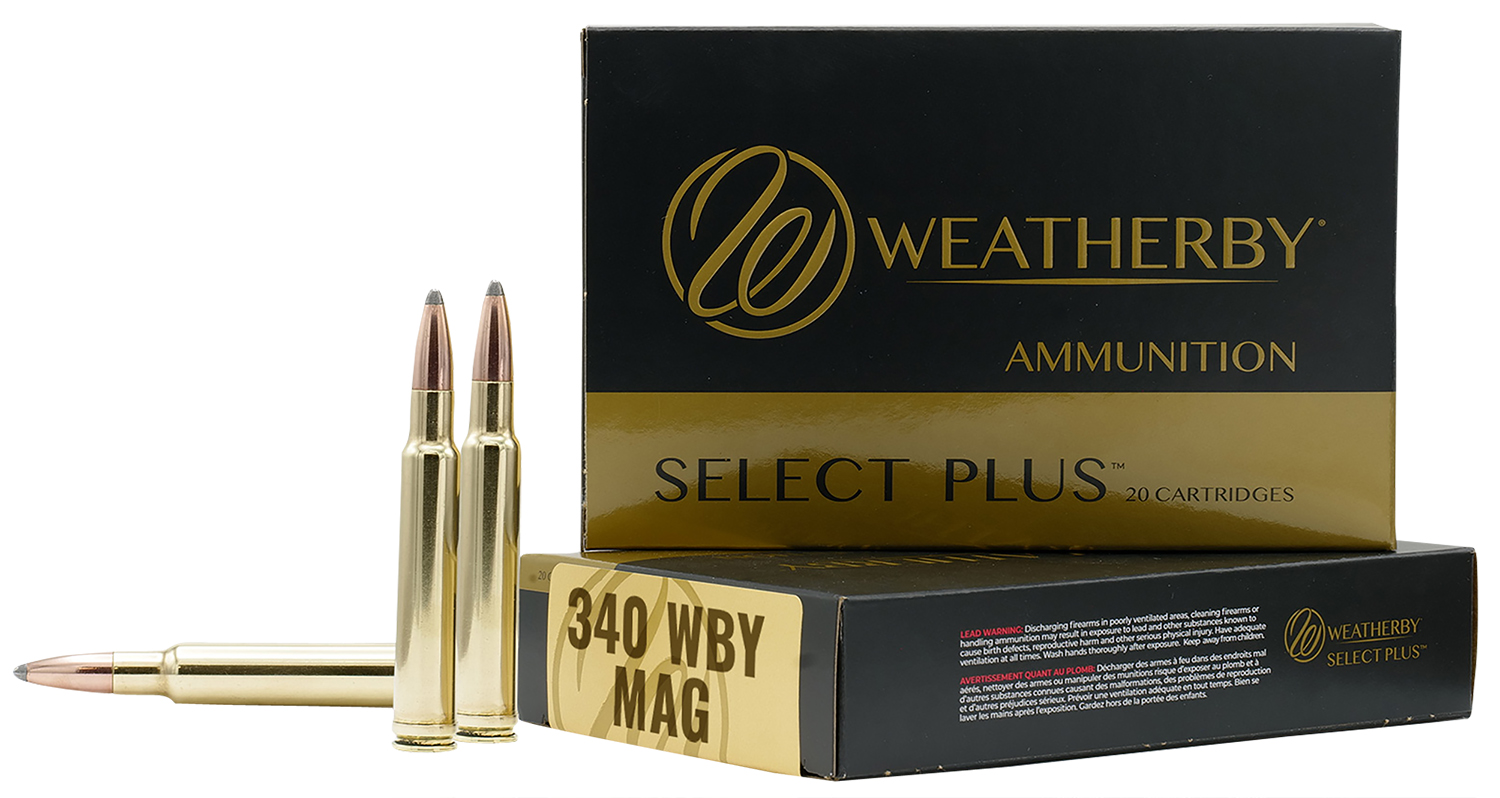 Weatherby Select Plus 340 Weatherby Mag 225 grain Barnes TTSX Rifle Ammo, 20/Box – B340225TTSX