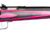 Crickett KSA2226 Youth  22 LR 1rd 16.12" Stainless Steel Barrel, Fixed Front/Adjustable Rear Peep Sights, Pink/Black Laminate Stock w/11.5" LOP, Rebounding Firing Pin Safety