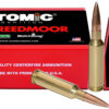 Atomic 6.5 Creedmoor 142gr Hollow Point Match Ammo box with 20 rounds