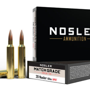 Nosler 28 Nosler 168gr Match Grade HPBT Ammo - 20 Rounds 054041512879