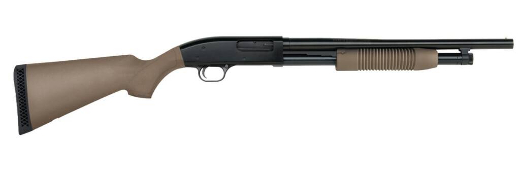 Mossberg Maverick 88 12 Gauge Pump Action Shotgun with 18.5" Barrel, FDE 049533310224