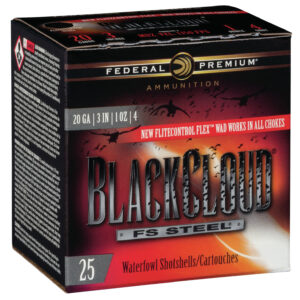 Federal Black Cloud FS 20Ga 3" 1oz 4 Shot ammunition box