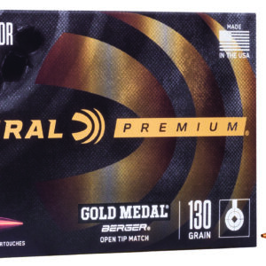 Federal Gold Medal 6.5 Creedmoor 130gr Berger OTM Ammo - 20 Rounds 604544624038
