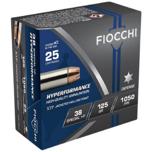 Fiocchi 38 Special+P 125gr XTP Hollow Point Ammo - 25 Rounds