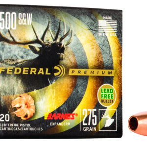 Federal Premium 500 S&W Mag 275gr Barnes Expander BRX - 20 Rds 029465098360