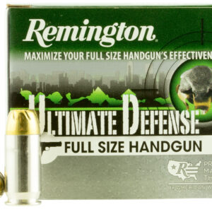 ** Remington Ultimate Defense .45 ACP 185gr Brass Jacketed Hollow Point Ammo – 20 Rounds per Box

** 047700473000
