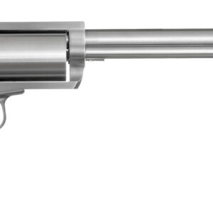 Magnum Research BFR460SW10 Long Cylinder .460 S&W Mag 5-Shot Revolver, 10" Brushed Stainless Steel Barrel, Black Rubber Grip, Exposed Hammer 761226037934