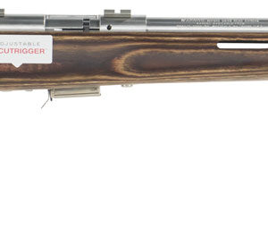 Savage Arms 94725 93 BTVS 22 WMR Caliber with 5+1 Capacity, 21" Barrel, Satin Stainless Metal Finish, Fixed Thumbhole Natural Brown Laminate Stock & AccuTrigger Right Hand (Full Size)