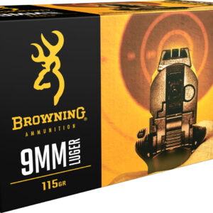 ** Browning BPT Performance Target 9mm Luger FMJ Value Pack - 115 Grain, 100 Rounds per Box (5 Boxes per Case)

** 020892224285
