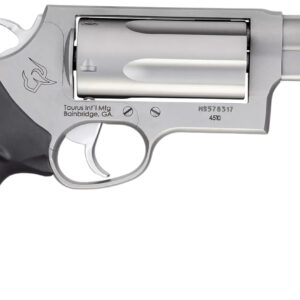 Taurus Judge Magnum Compact .45 Colt/.410 Mag, 5-Round, 3" Matte Stainless Steel Barrel, Black Finger Groove Grip, Exposed Hammer 725327604525