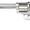 Magnum Research BFR45707 BFR Long Cylinder .45-70 Gov 5-Shot Revolver, 7.50" Brushed Stainless Steel Barrel, Black Hogue Rubber Grip, Exposed Hammer 761226028635