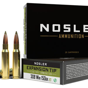 Nosler E-Tip .308 Win 150gr Lead-Free Ammo - 20 Rounds 054041400343