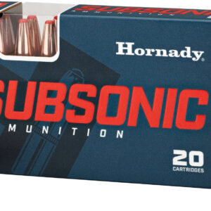 Hornady Subsonic 300 Blackout 190gr Sub X Ammo box with 20 rounds