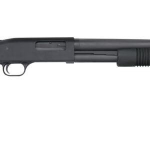 Mossberg 590 12 Gauge Pump-Action Shotgun, 18.5" Barrel, Black Synthetic, 7-Shot, Bead Sight 015813507783