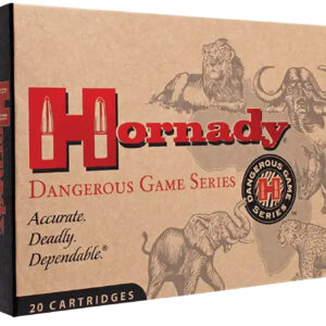 Hornady Dangerous Game 375 H&H Mag 300gr Solid Ammo - 20 Rounds 090255823226