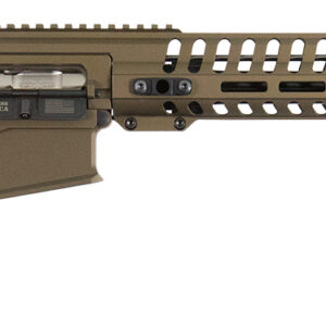 Patriot Ordnance Factory Revolution Gen4 .308 Win / 7.62x51mm NATO AR Rifle, 16.5" Barrel, 20+1 Capacity, Burnt Bronze, MFT BMS Minimalist Stock, M-LOK 847313014672
