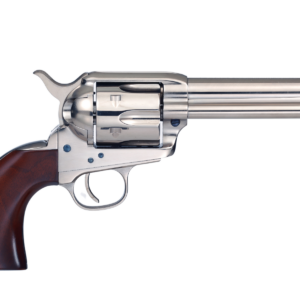 Taylor's & Company Cattleman .357 Magnum Nickel Finish Revolver with Wood Grips, 4.75" Barrel 839665009321