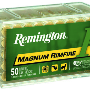Remington Ammunition 21170 Magnum Rimfire  22WMR 40gr Jacketed Hollow Point 50 Per Box/40 Case 047700008301