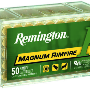 Remington Ammunition 21172 Magnum Rimfire  22WMR 40gr Pointed Soft Point 50 Per Box/40 Case 047700008202