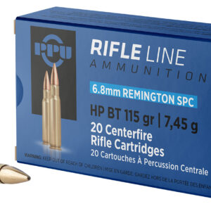 PPU PP68H 6.8mm Remington SPC Hollow Point Boat Tail - 115gr - 20 Rounds/Box 8605003812654