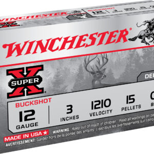 Winchester Super X 12Ga 3" 00 Buckshot Ammo - 15 Pellets/Box 020892016514