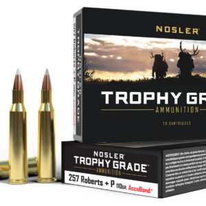 Nosler Trophy Grade .257 Roberts 110gr AccuBond Ammo - 20 Rounds 054041600101