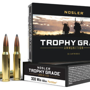 Nosler Trophy Grade .308 Win 165gr Spitzer Partition ammunition box