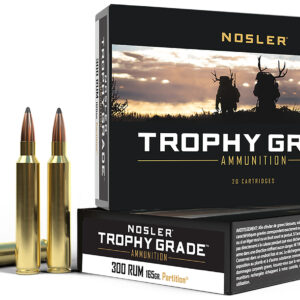 Nosler Trophy Grade 300 RUM 165gr Spitzer Partition Ammo 20/Box 054041600644