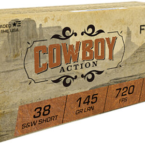 ** Fiocchi Cowboy Action .38 S&W Short 145gr Lead Round Nose Ammo - 50 Rounds per Box

** 762344002033
