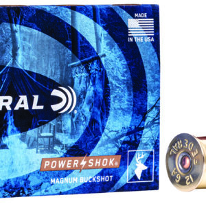 Federal F13100 Power-Shok Magnum 12Gauge 3" 1 7/8oz 00BuckShot 5 Per Box/50 Case 029465009649