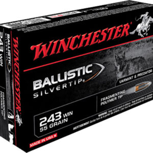 Winchester SBST243 Ballistic Silvertip .243 Win 55gr Polymer Tip Ammunition - 20 Rounds Per Box 020892210189