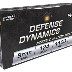 Fiocchi Defense Dynamics 9mm 124gr JHP Ammo - 50 Rounds 762344706443