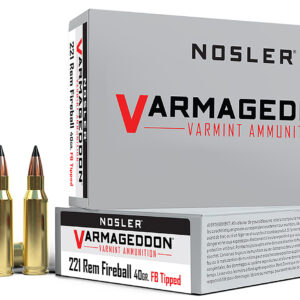 Nosler Varmageddon 221 Rem Fireball 40gr Flat Base - 20 Rounds 054041651257