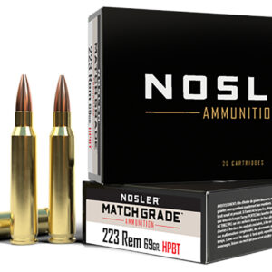 Nosler Match Grade .223 Rem 69gr HPBT Ammo - 20 Rounds 054041600231