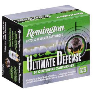 ** Remington Ultimate Defense 40 S&W 180gr Brass Jacketed Hollow Point Handgun Ammo - 20 Rounds per Box, 25 Boxes per Case

** 047700419008