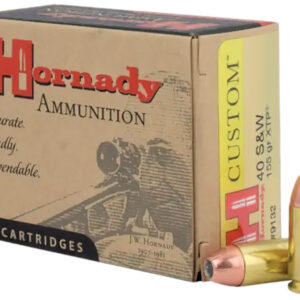 ** Hornady Custom 40 S&W 155gr XTP Hollow Point Ammunition - 20 Rounds per Box, 10 Boxes per Case

** 090255391329