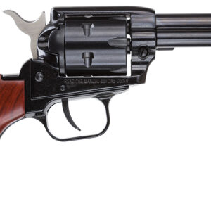 Heritage Rough Rider RR22MB3BH .22 LR/.22 WMR 6-Shot Revolver, 3.5" Black Steel Barrel, Zinc Alloy Frame, Cocobolo Bird Head Grip, Hammer/Thumb Safety 727962500118