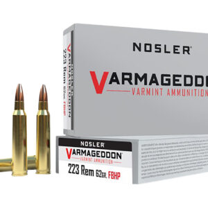 Nosler Varmageddon .223 Rem 62gr Flat Base HP - 20 Rounds 054041402231