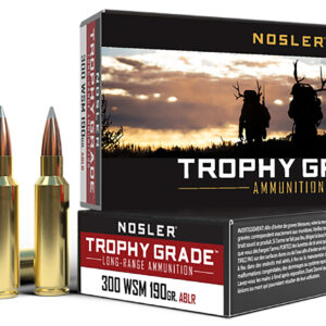 Nosler Trophy Grade Long-Range 300 WSM 190gr Spitzer AccuBond - 20 Rounds per Box 054041601061