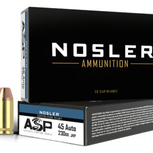 Nosler 51284 Assured Stopping Power Handgun 45ACP 230gr Jacketed Hollow Point 50 Per Box/10 Case 054041512848