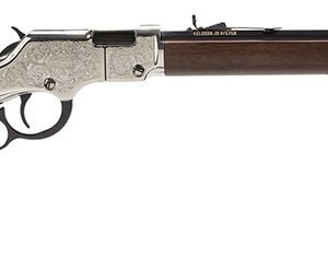 Henry H004SE Silver Eagle  Full Size 22 Short/ 22 Long/ 22 LR (16 LR/21 Short) 20" Blued Barrel, Nickel-Plated Metal Finish, American Walnut Stock Right Hand
