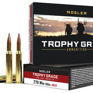 Nosler Trophy Grade Long-Range .270 Win 150gr AccuBond Ammo box