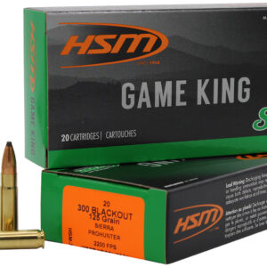 HSM Game King 300 Blackout Pro Hunter - 125 Gr - 20 Rounds Per Box 837306007200