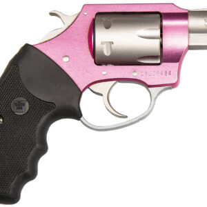 Charter Arms Pathfinder Pink Lady .22 WMR 2" Revolver, 8rd Capacity, Stainless Steel Barrel, Pink Aluminum Frame, Black Rubber Grip, Exposed Hammer 678958523300