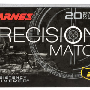 Barnes 338 Lapua Mag 300gr Open Tip Match Ammo box with 20 rounds