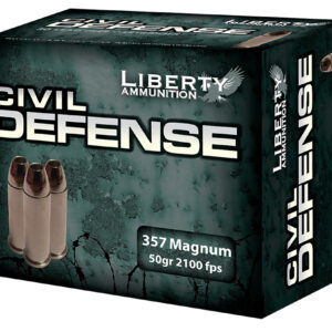 ** Liberty Ammunition Civil Defense .357 Mag 50gr Lead-Free Fragmenting Hollow Point - 20 Rounds per Box

** 748252888136