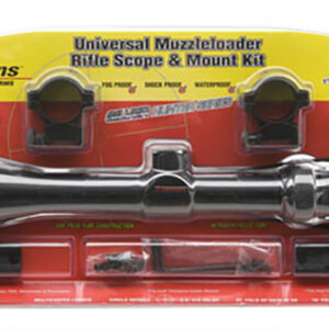 Traditions A1171 Muzzleloader Scope Pack 3-9x 40mm Duplex Reticle Matte Black Includes Medium Rings & 2 Piece Base