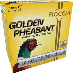 Fiocchi Golden Pheasant 12GA 2.75" 1-3/8oz #6 Shot 25rd 762344701868